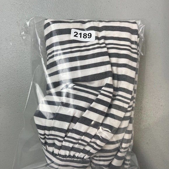 Slate and Willow Womens Dress 0 Striped‎ Open Bow Back Cap Sleeve Black White - Picture 15 of 15